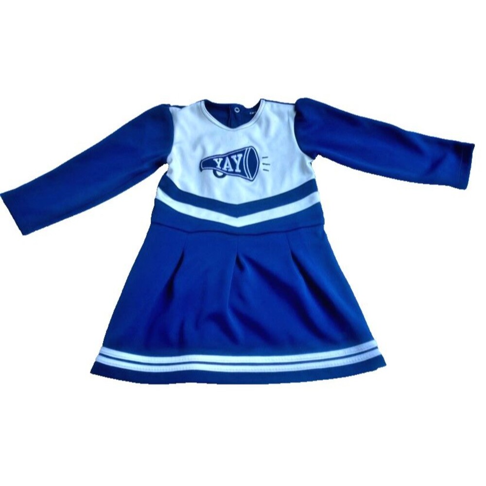 Carter's Navy Blue “YAY” Cheerleader Dress size 3t Toddler Super Bowl MVP Outfit